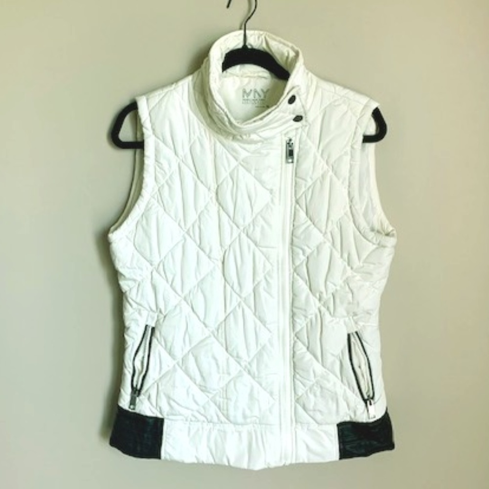 White and Black Vest